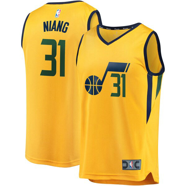 Maillot nba Utah Jazz Statement Edition Homme Georges Niang 31 Jaune